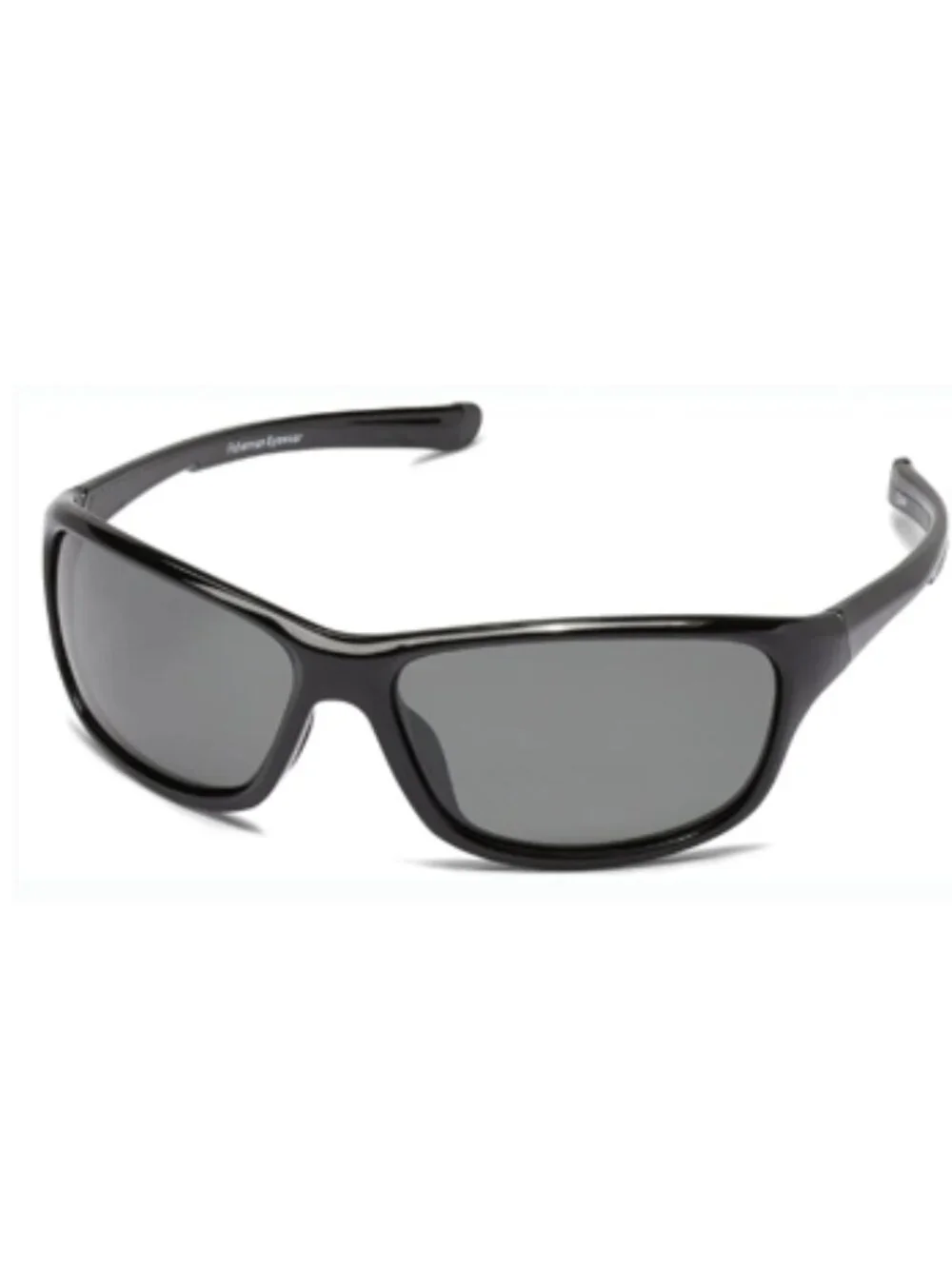 Fisherman Eyewear Men's Cruiser Wrap Polarized Sunglasses in Black